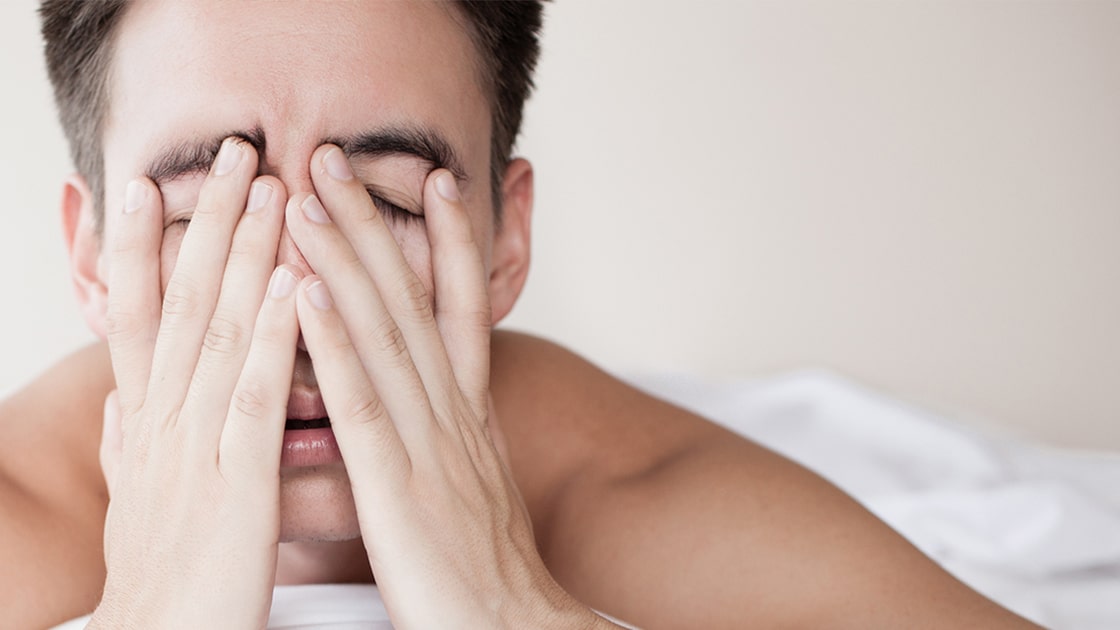 Man Unable to Sleep Image